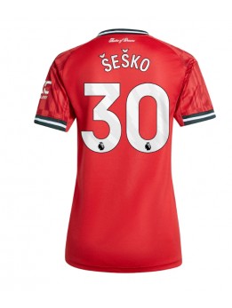 Manchester United Benjamin Sesko #30 Replika Hemmakläder Dam 2025-26 Kortärmad